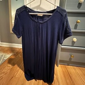 Anthropologie Meadow Rue Navy Blue Blouse